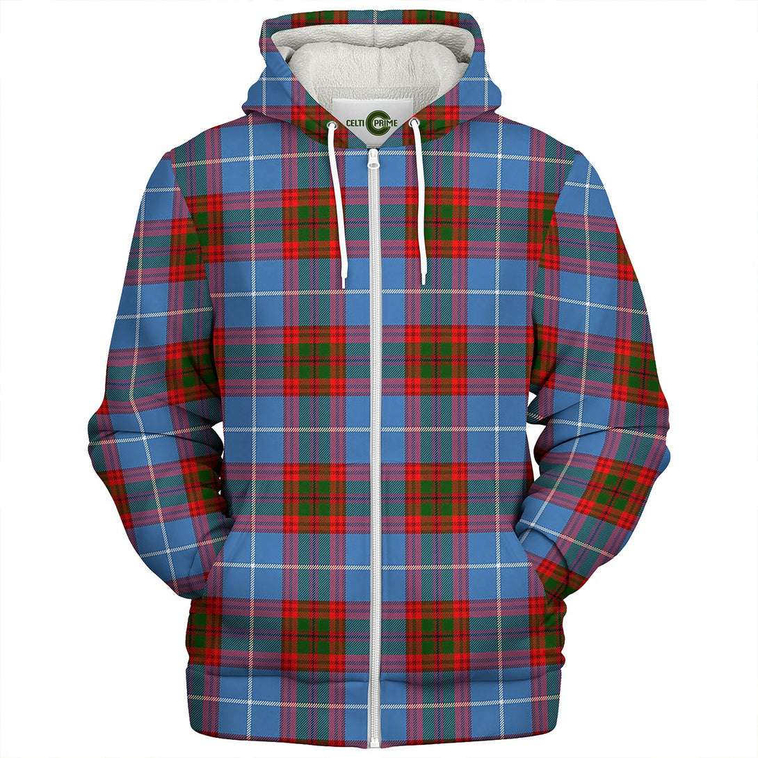 Preston Clan Badge Tartan Sherpa Hoodie