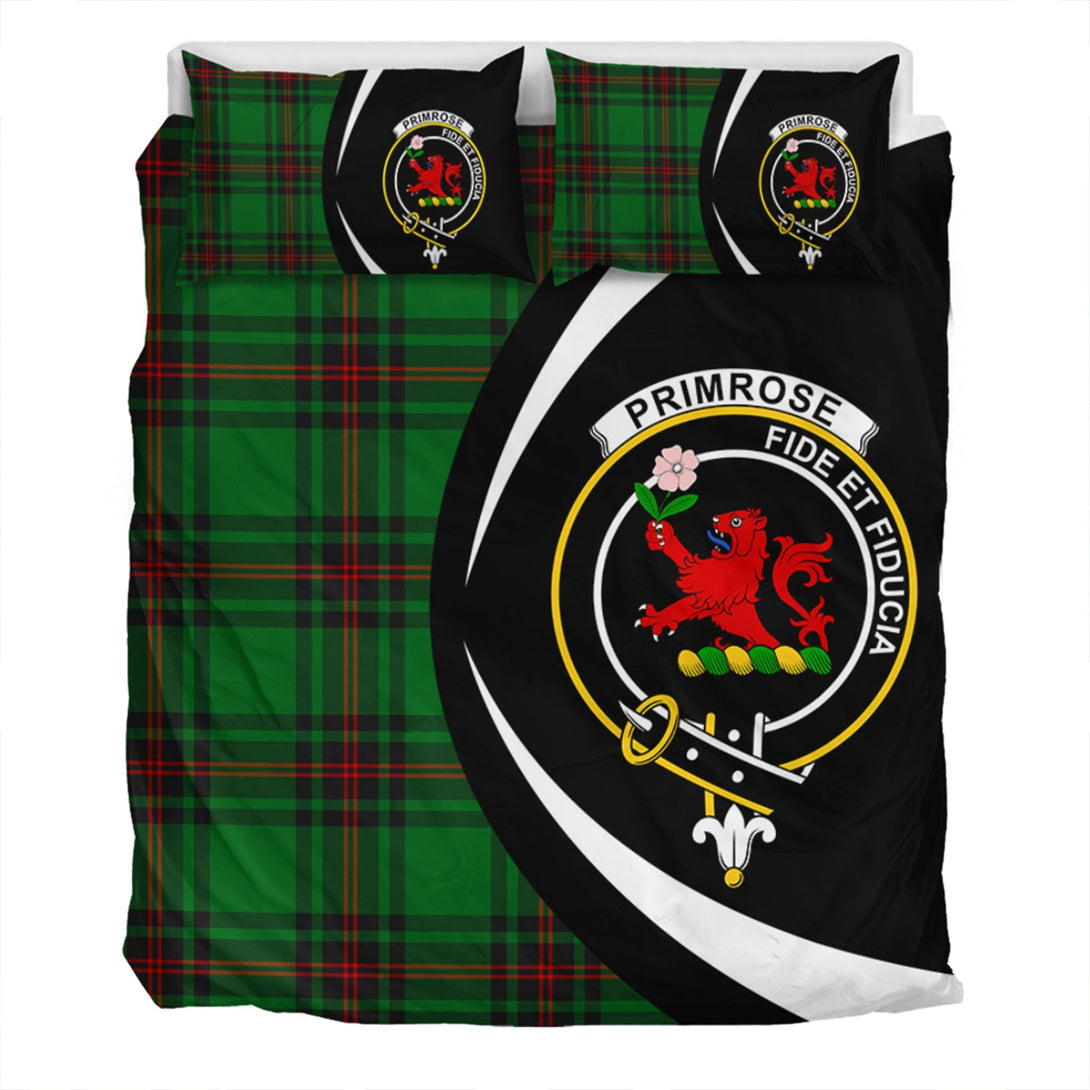 Primrose Clan Badge Tartan Bedding Set Circle Style