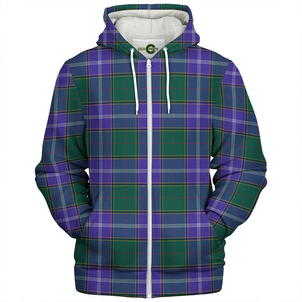 Pringle Modern Clan Badge Tartan Sherpa Hoodie