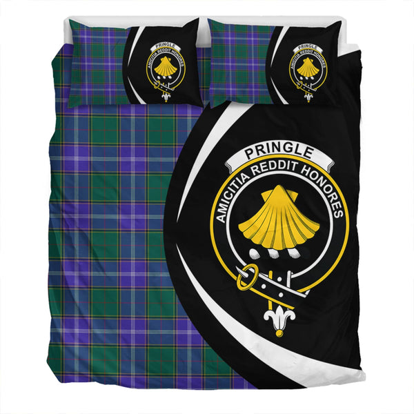 Pringle Modern Clan Badge Tartan Bedding Set Circle Style