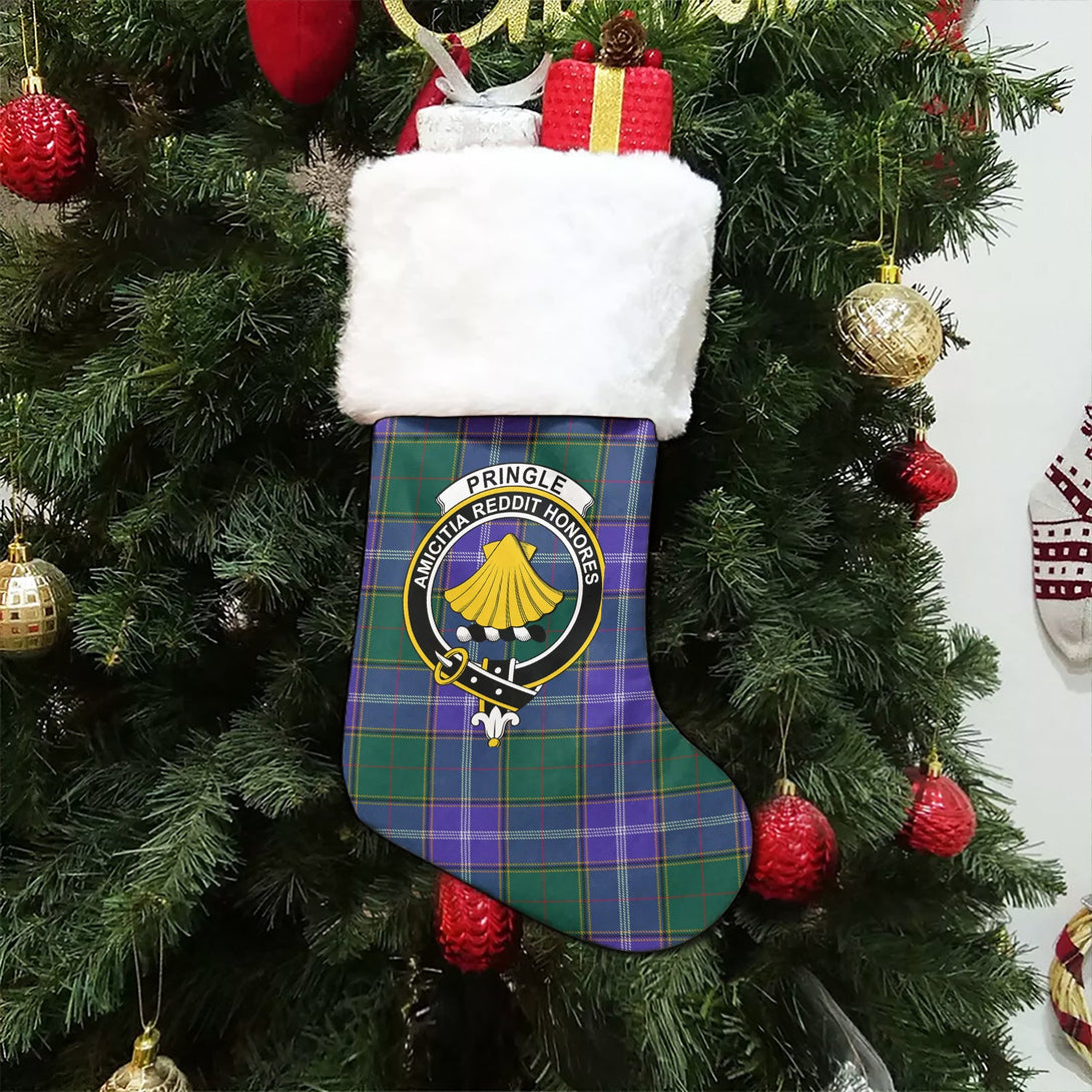 Pringle Modern Clan Badge Tartan Christmas Stocking