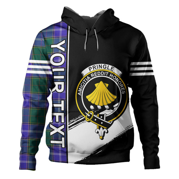 Pringle Modern Clan Badge Tartan Hoodie Quarter Style Personalized