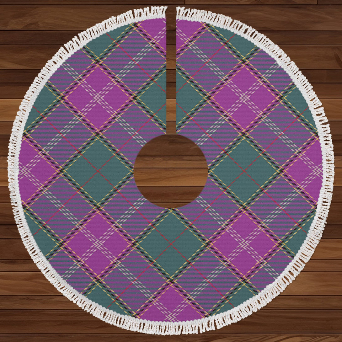 Pringle Weathered Clan Badge Tartan Christmas Tree Skirt