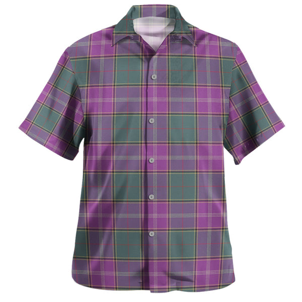 Pringle Weathered Clan Badge Tartan Hawaiian Shirt