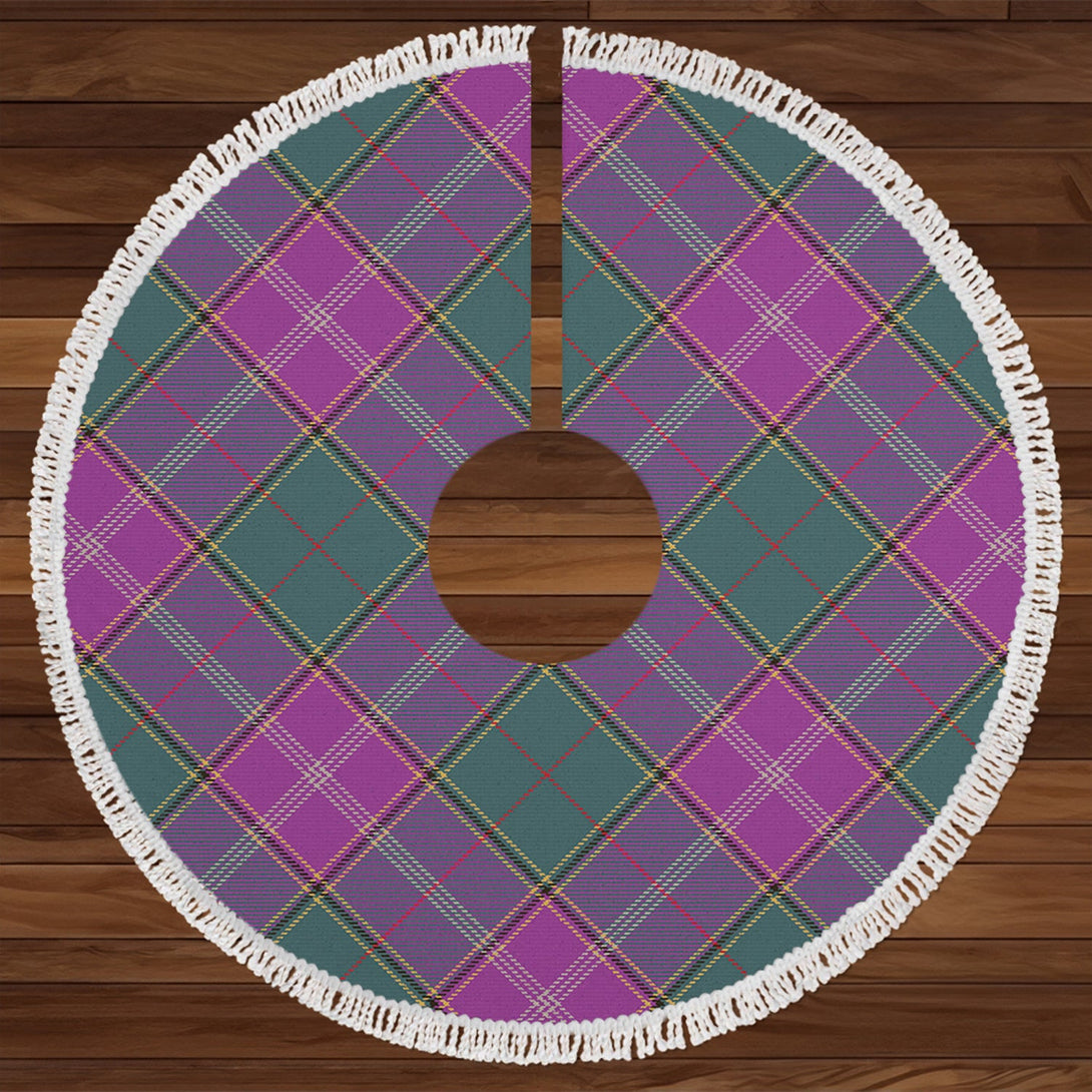 Pringle Weathered Tartan Christmas Tree Skirt