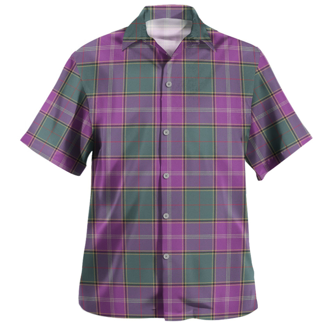 Pringle Weathered Tartan Hawaiian Shirt