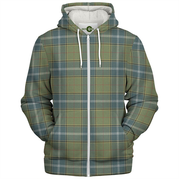 Pringle 2 Weathered Tartan Sherpa Hoodie