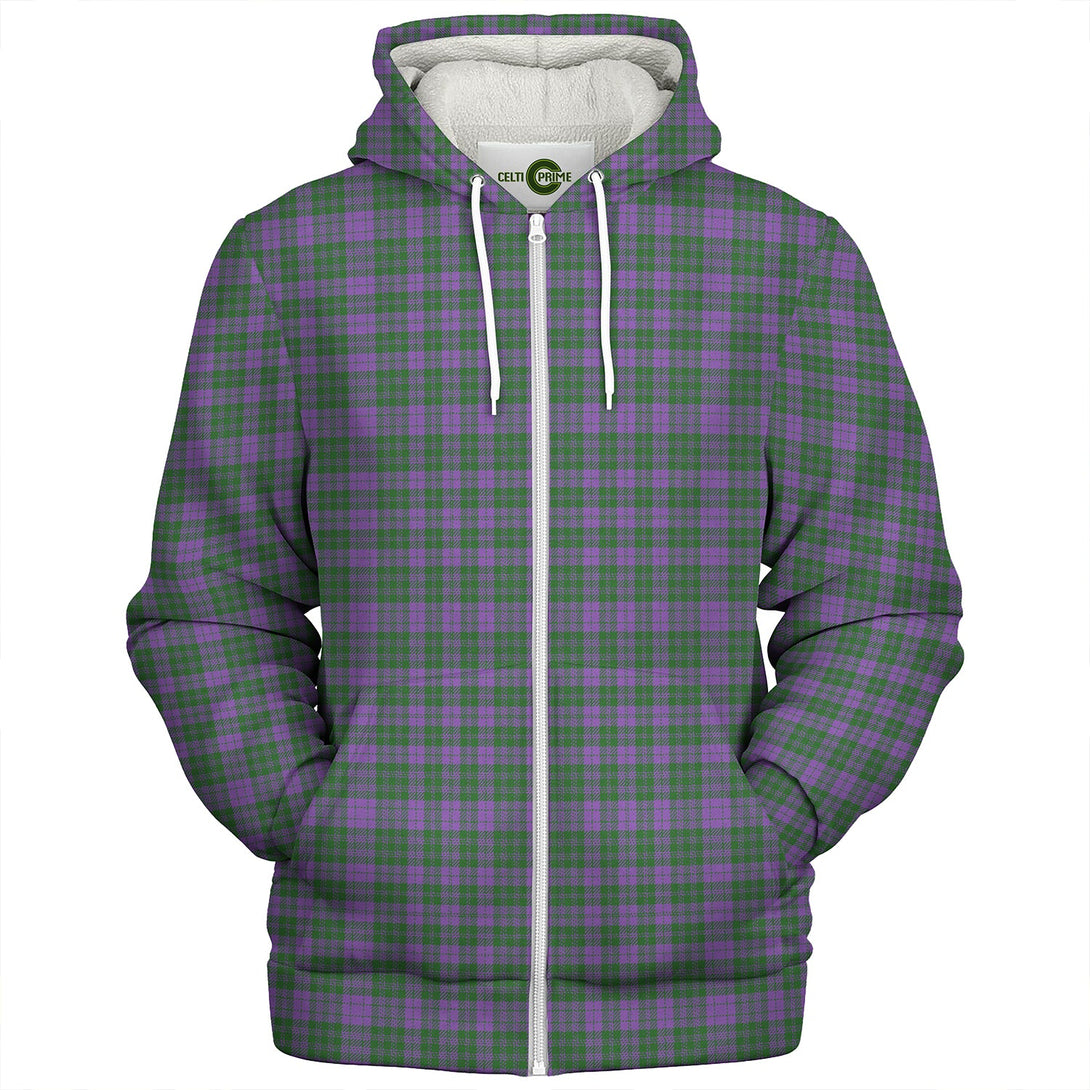 Rae Ancient Clan Badge Tartan Sherpa Hoodie