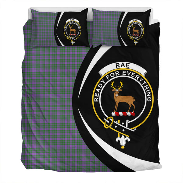 Rae Ancient Clan Badge Tartan Bedding Set Circle Style