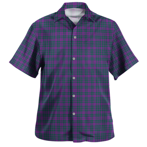 Rae Modern Tartan Hawaiian Shirt