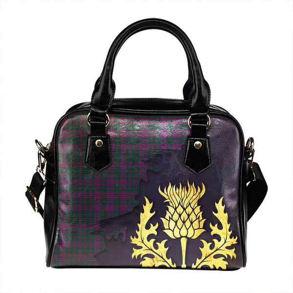 Rae Modern Tartan Shoulder Handbag Thistle Oldest Style