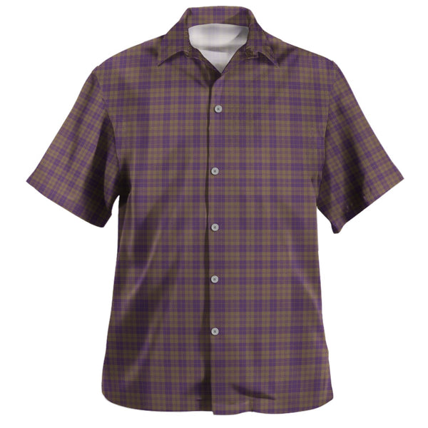 Rae Weathered Clan Badge Tartan Hawaiian Shirt