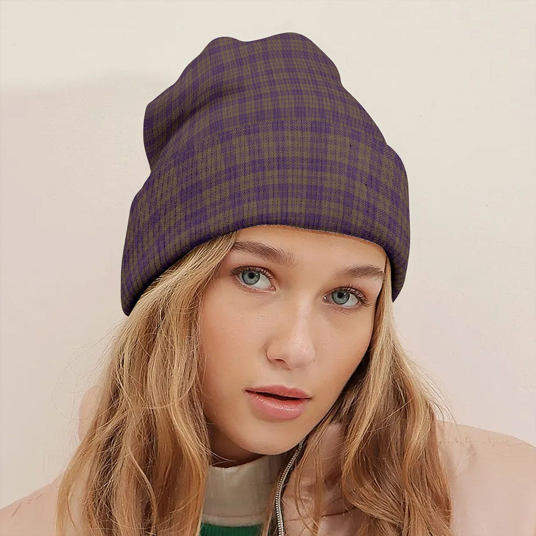 Rae Weathered Tartan Knitted Beanie