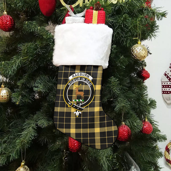 Raeburn Ancient Clan Badge Tartan Christmas Stocking