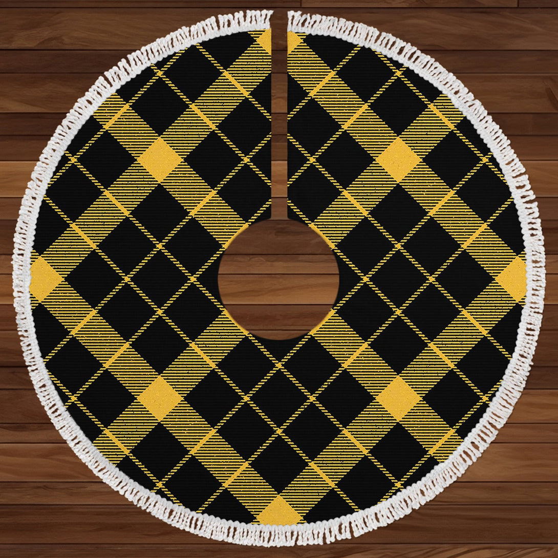 Raeburn Ancient Clan Badge Tartan Christmas Tree Skirt