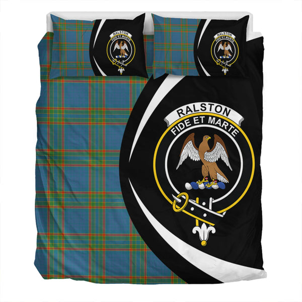 Ralston UK Ancient Clan Badge Tartan Bedding Set Circle Style