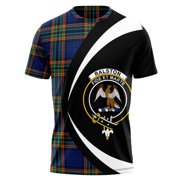 Ralston UK Modern Clan Badge Tartan T-Shirt Circle Style Personalized