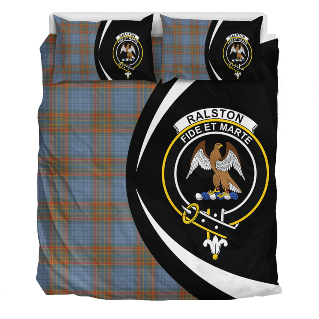 Ralston UK Weathered Clan Badge Tartan Bedding Set Circle Style