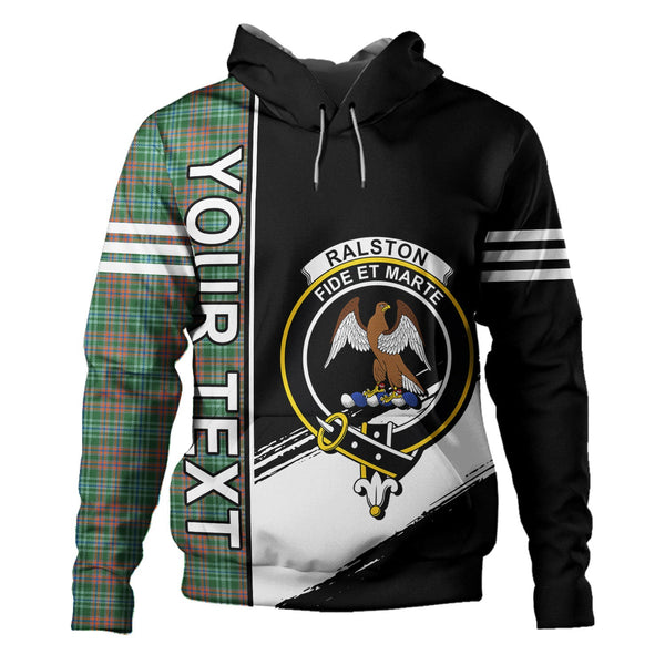 Ralston US Ancient Clan Badge Tartan Hoodie Quarter Style Personalized