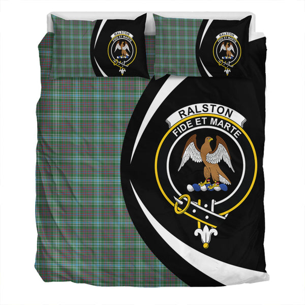 Ralston US Modern Clan Badge Tartan Bedding Set Circle Style