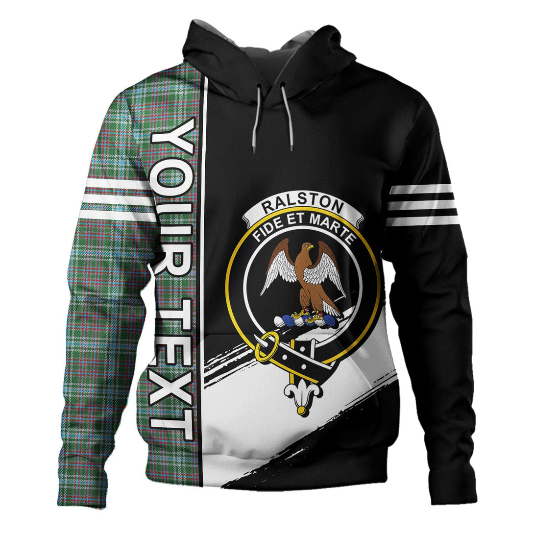 Ralston US Modern Clan Badge Tartan Hoodie Quarter Style Personalized