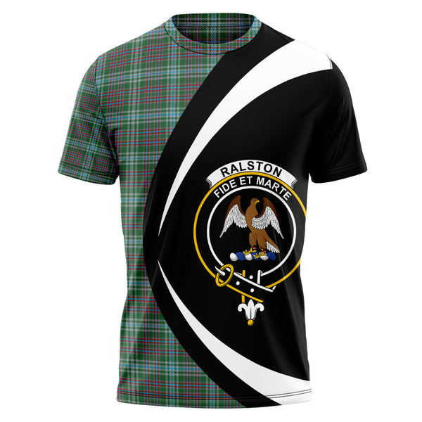 Ralston US Modern Clan Badge Tartan T-Shirt Circle Style Personalized