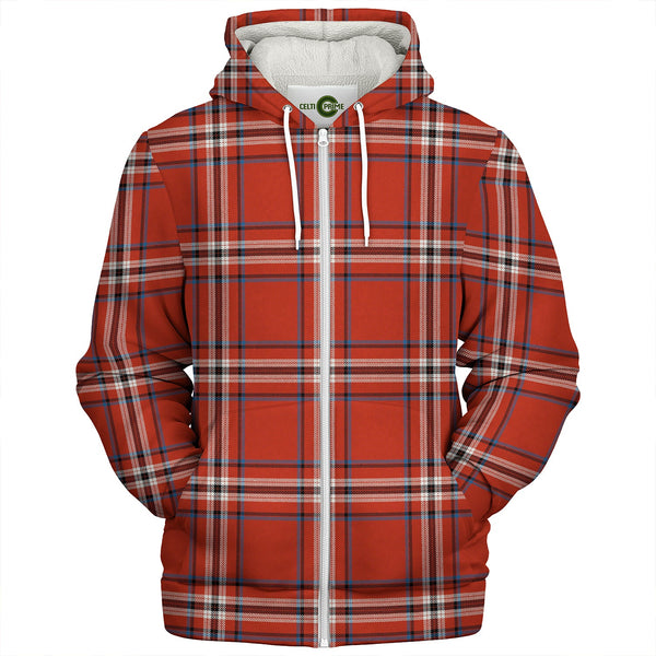 Ramsay Angus & Mearns Ancient Clan Badge Tartan Sherpa Hoodie