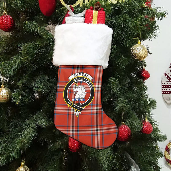 Ramsay Angus & Mearns Ancient Clan Badge Tartan Christmas Stocking