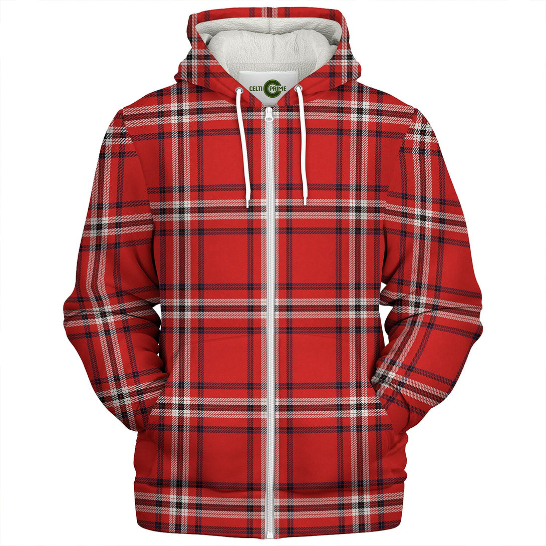 Ramsay Angus & Mearns Modern Clan Badge Tartan Sherpa Hoodie