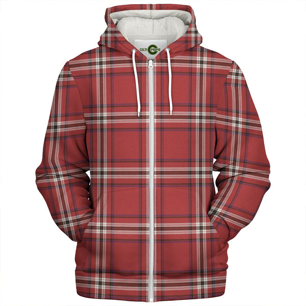 Ramsay Angus & Mearns Weathered Clan Badge Tartan Sherpa Hoodie