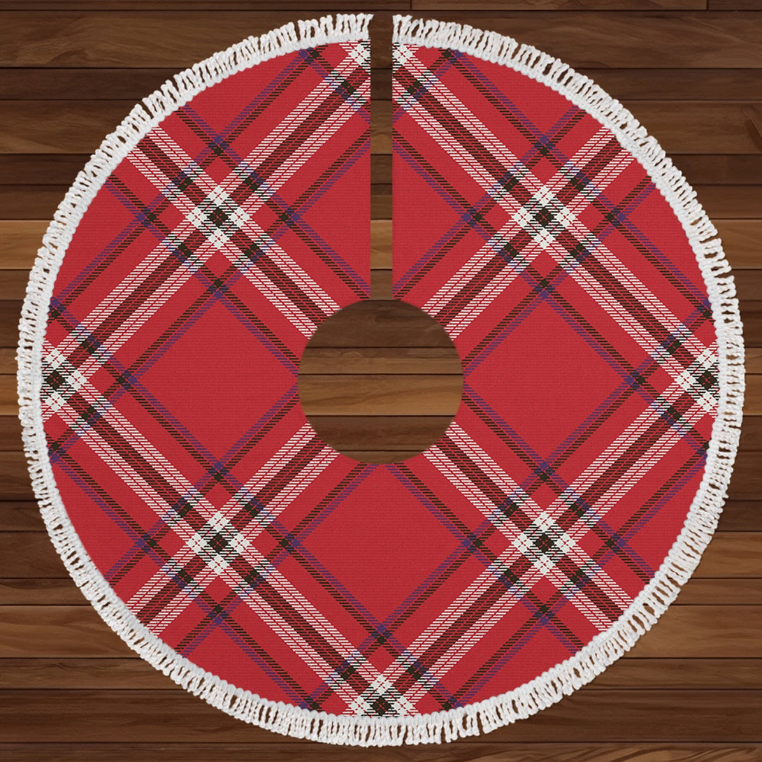 Ramsay Angus & Mearns Weathered Clan Badge Tartan Christmas Tree Skirt