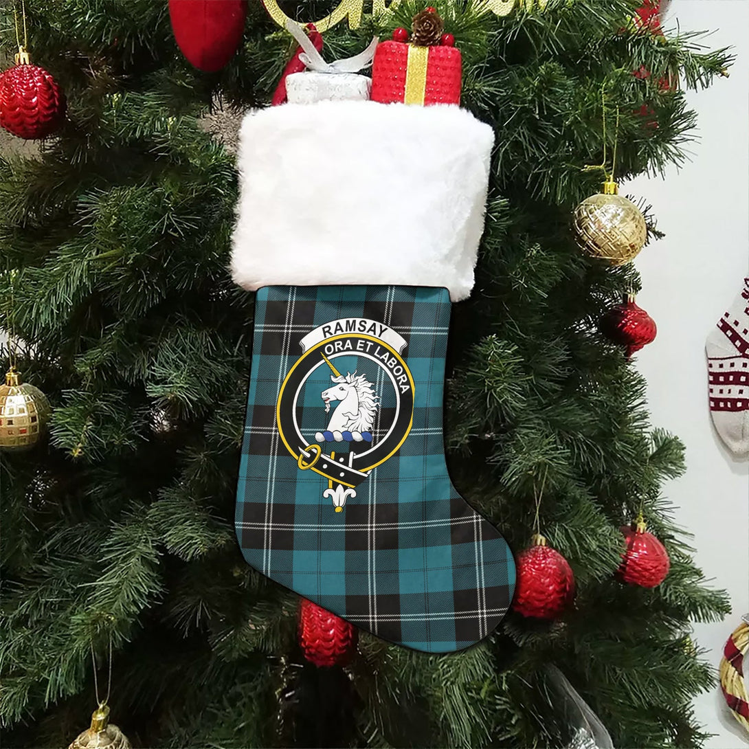 Ramsay Blue Ancient Clan Badge Tartan Christmas Stocking