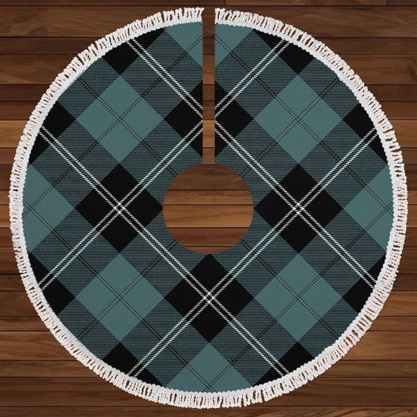 Ramsay Blue Weathered Clan Badge Tartan Christmas Tree Skirt