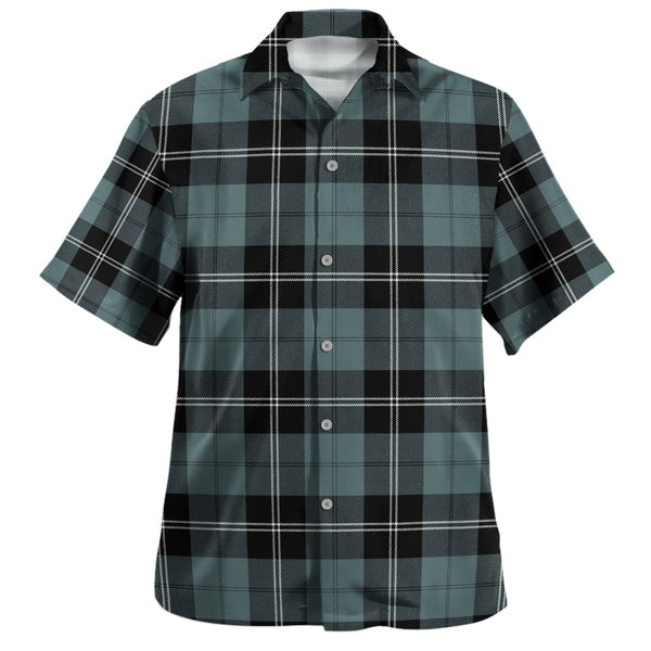 Ramsay Blue Weathered Clan Badge Tartan Hawaiian Shirt