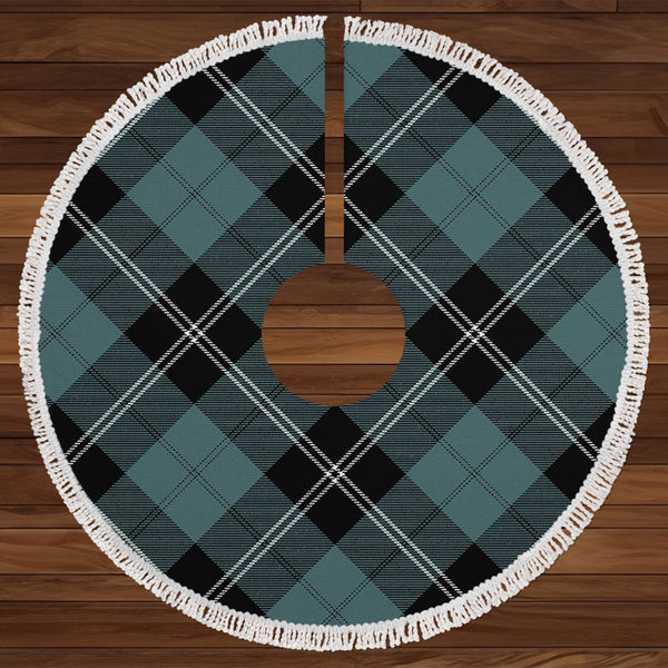 Ramsay Blue Weathered Tartan Christmas Tree Skirt