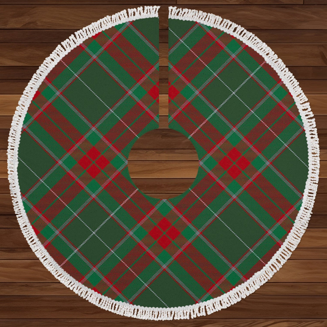 Ramsay Green Modern Clan Badge Tartan Christmas Tree Skirt