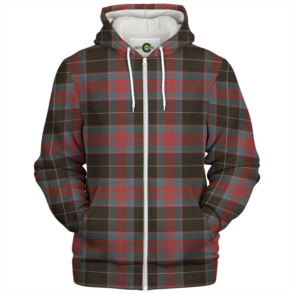 Ramsay Green Weathered Tartan Sherpa Hoodie