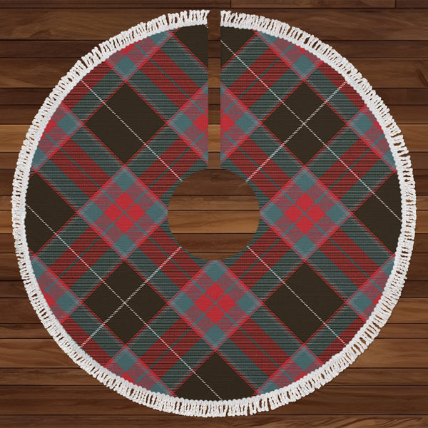 Ramsay Green Weathered Tartan Christmas Tree Skirt