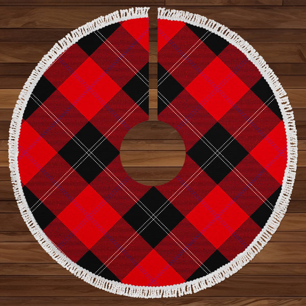 Ramsay Red (Ramsay of Dalhousie) Tartan Christmas Tree Skirt