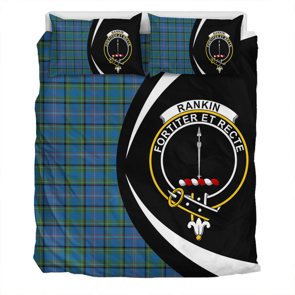 Rankin Ancient Clan Badge Tartan Bedding Set Circle Style