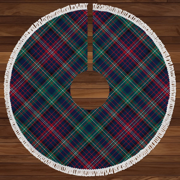 Rankin Modern Clan Badge Tartan Christmas Tree Skirt