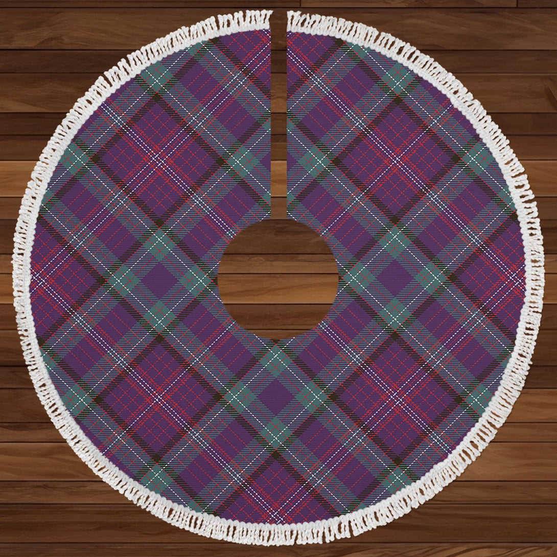 Rankin Weathered Clan Badge Tartan Christmas Tree Skirt