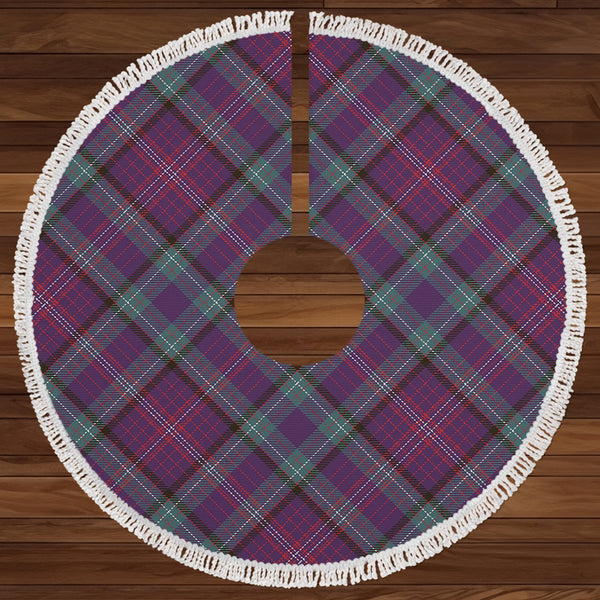 Rankin Weathered Clan Badge Tartan Christmas Tree Skirt