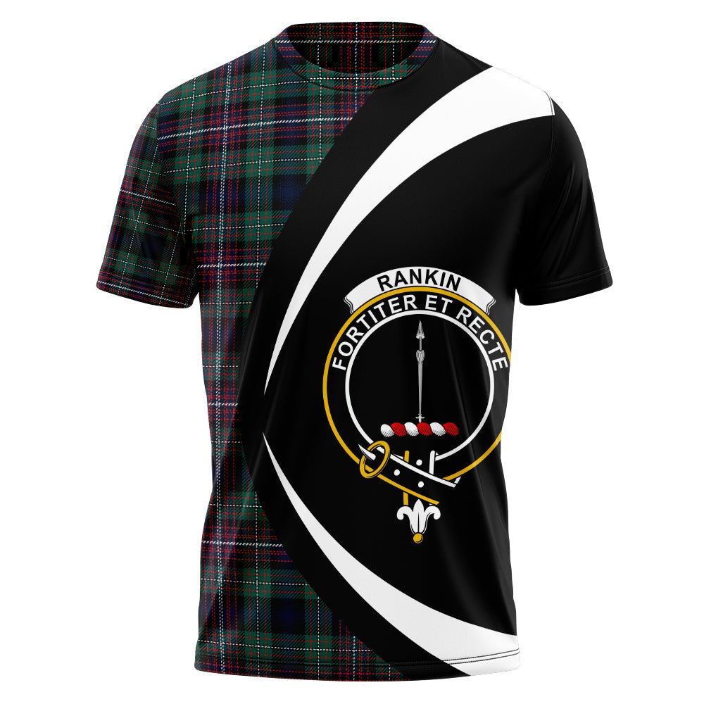 Rankin (Dalgliesh) Modern Clan Badge Tartan T-Shirt Circle Style Personalized