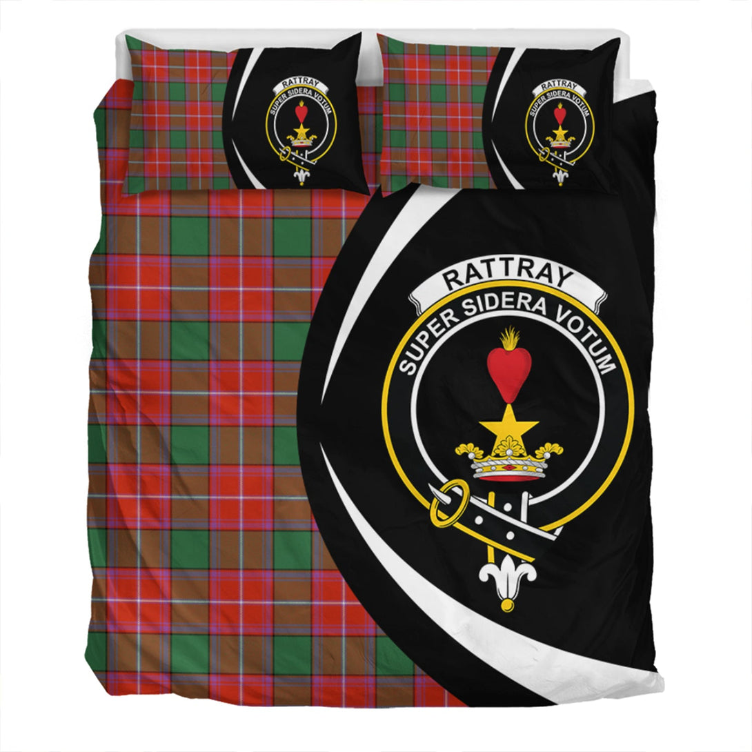 Rattray Ancient Clan Badge Tartan Bedding Set Circle Style