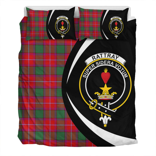 Rattray Modern Clan Badge Tartan Bedding Set Circle Style