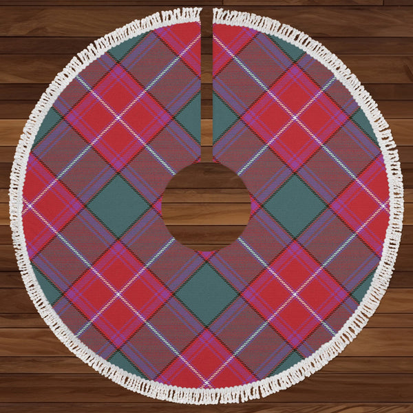 Rattray Weathered Clan Badge Tartan Christmas Tree Skirt