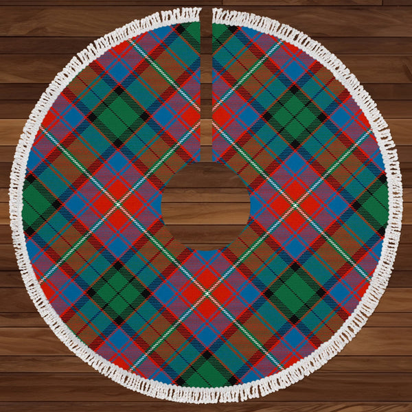 Rattray of Lude Ancient Clan Badge Tartan Christmas Tree Skirt