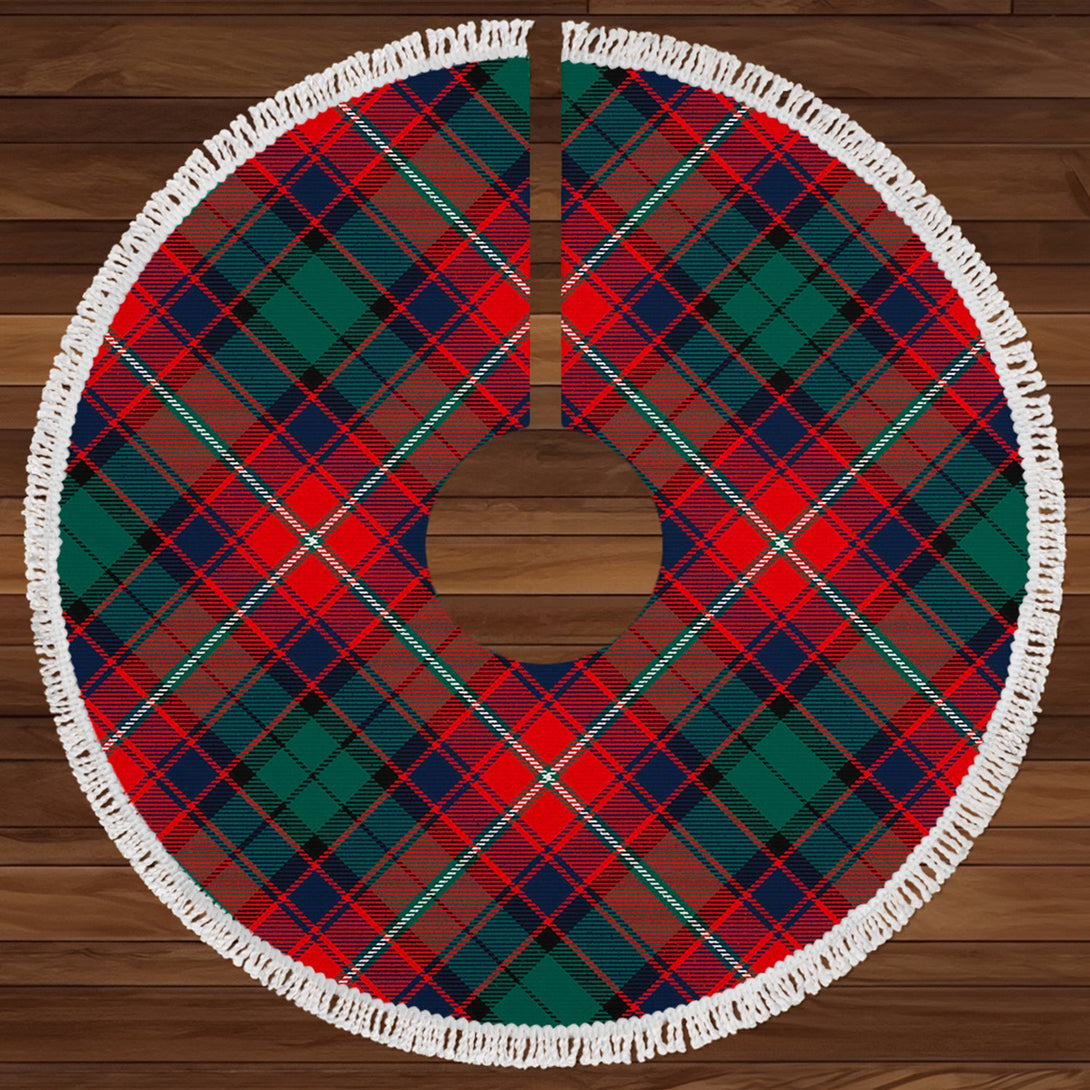 Rattray of Lude Modern Clan Badge Tartan Christmas Tree Skirt