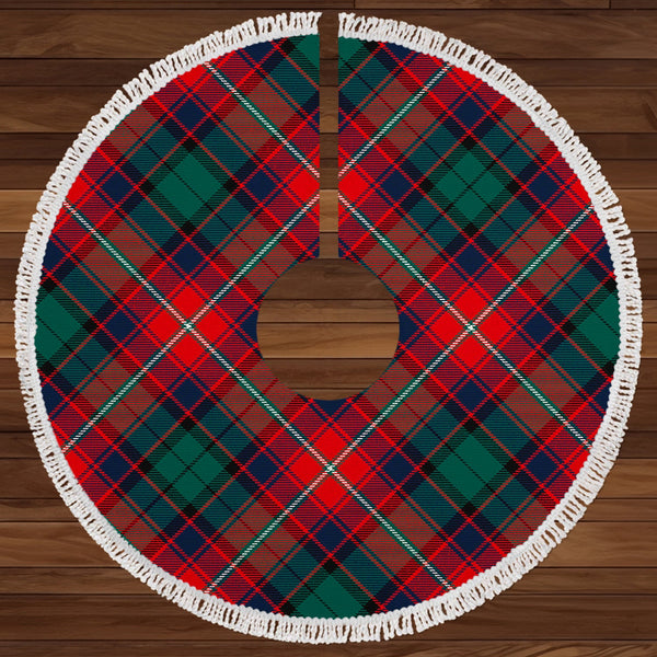 Rattray of Lude Modern Clan Badge Tartan Christmas Tree Skirt